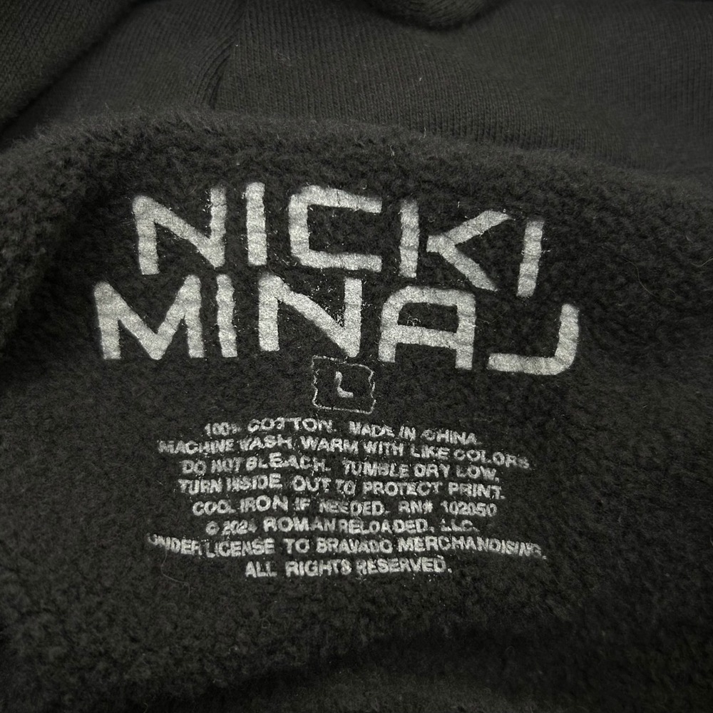 Nicki Minaj Pink Friday 2 World Tour Graphic Black Hoodie Unisex Size L - Picture 4 of 4